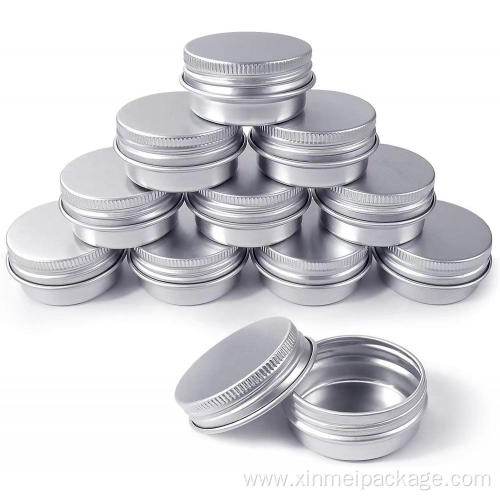 mini 15ml aluminum cosmetic cream jar